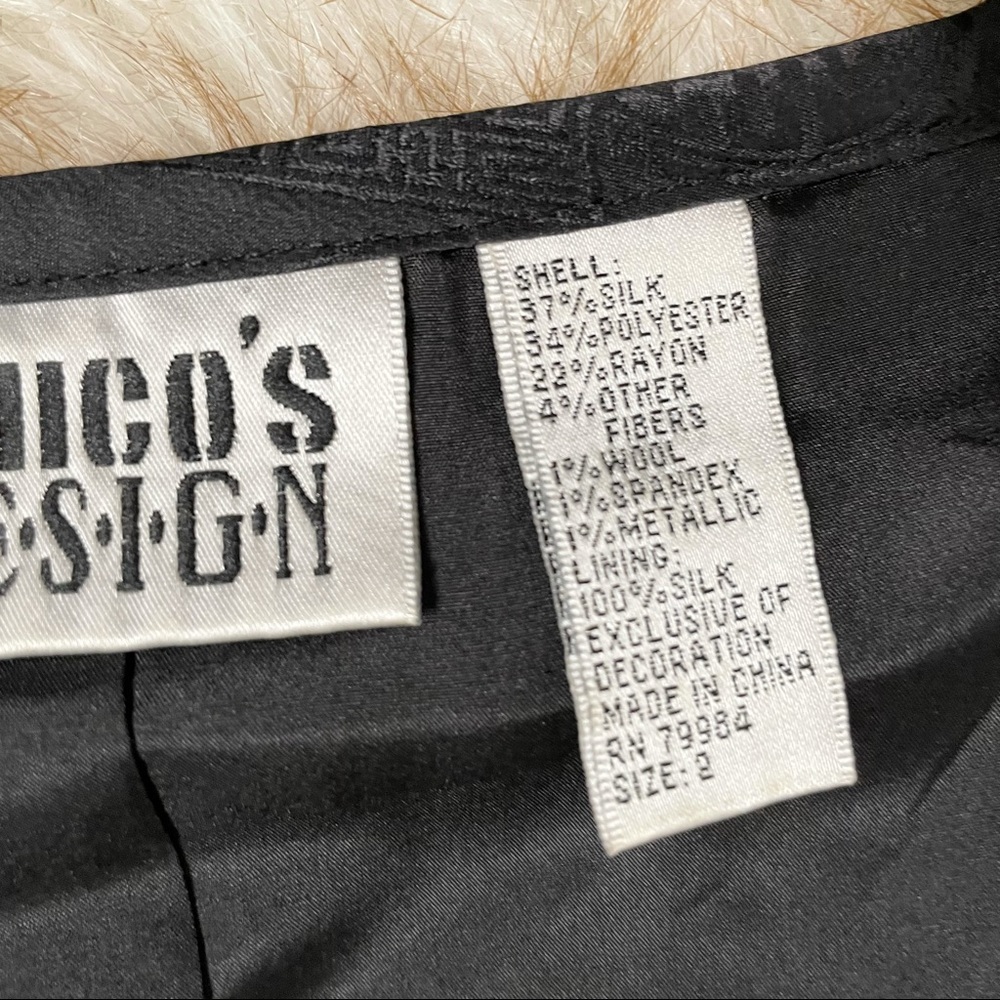 Chico’s Silk Blend Patchwork Jacket - image 5